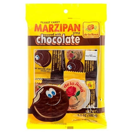 New 359262 De La Rosa 4Ct Peg Mazapan Covered With Chocolate (24-Pack) Candy Bag Cheap Wholesale Discount Bulk Candy Candy Bag Fashion Accessories