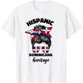thumbnail image 1 of Hispanic Dominican Heritage Girl Republica Dominicana Flag T-Shirt, 1 of 4