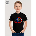 thumbnail image 1 of Hispanic Heitage Month With 2 Rings Design Iron-On Graphic Tees With 100% Cotton Fabric,Suitable for Boys And Girls,Size From 3T-13Y,Ideal Gift for Kids, 1 of 6