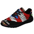 thumbnail image 1 of Hispanic Heritage Boricua Puerto Rico Shoes Sneakers Black Size 8, 1 of 7