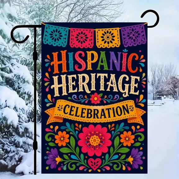 Hispanic Heritage CelebrationPatriotic Decorative Flag, Vintage American Eagle Flag for Outdoor Indoor Decor, 4th of July Memorial Day Veterans Day Independence Day Yard Porch Garden Wall Banner