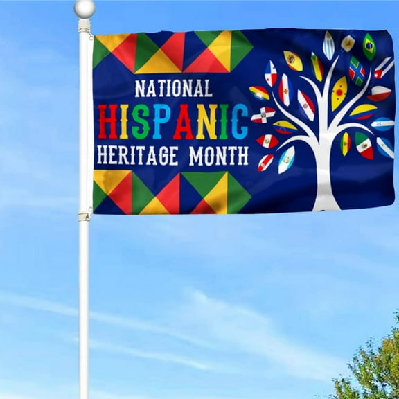 Hispanic Heritage Month All Latin Countries Pride Grommet Flag Banner with Grommets 3x5Feet Man cave Decor