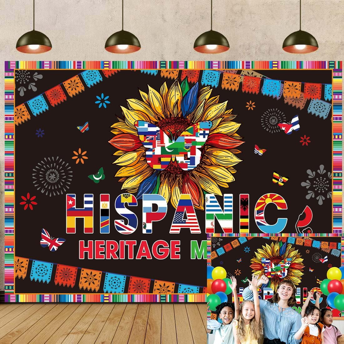 Hispanic Heritage Month Decorations - 3 Piece Banner Set For Classroom & Home