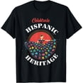 thumbnail image 1 of Hispanic Heritage Month Countries Flag Inspiration Dancer T-Shirt, 1 of 4