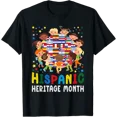 thumbnail image 1 of Hispanic Heritage Month Earth Childs Latin Flag Boy Girl T-Shirt All Size S-5Xl, 1 of 4