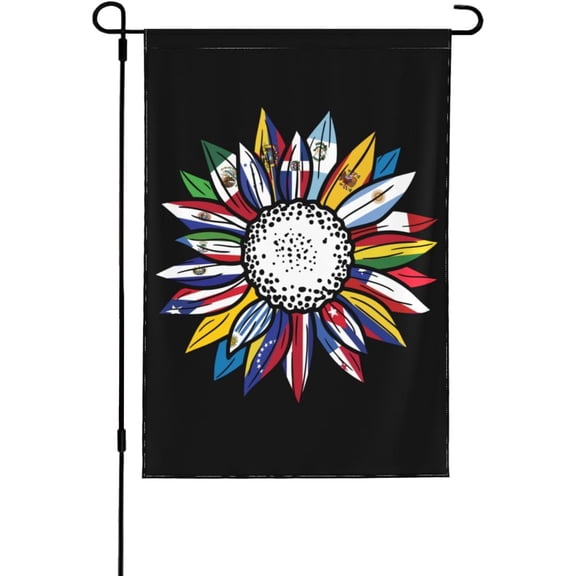 Hispanic Heritage Month Garden Flag 12x18 National Hispanic Heritage Month Decoration Flag Hispanic Spanish Speaking Latin Country Yard Flag Sign House Flag No Flagstand Double Sided
