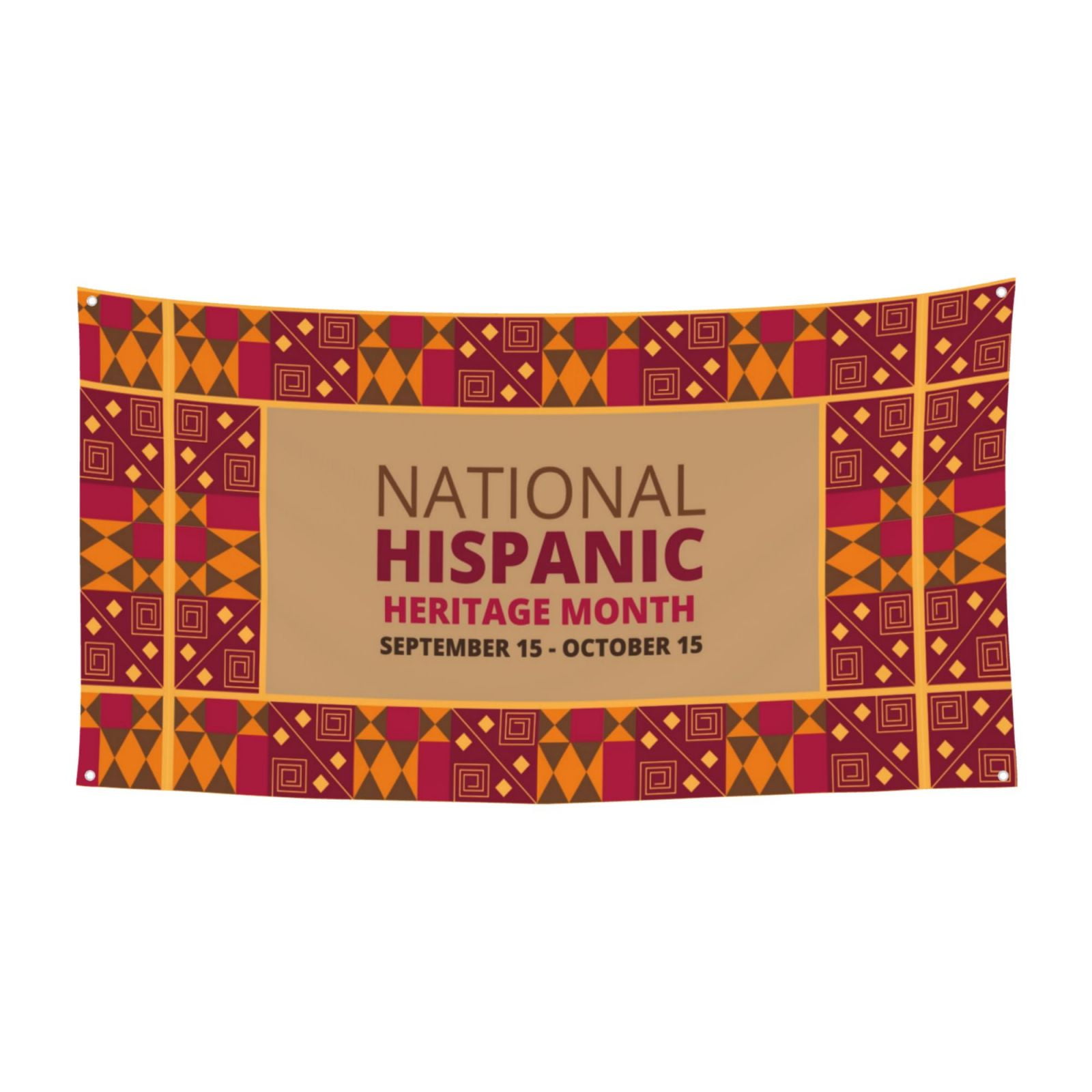 Banner Wiooffen Decorations National Hispanic Porch Door Banner