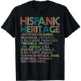 thumbnail image 1 of Hispanic Heritage Month Latino All Countries Names T-Shirt, 1 of 3