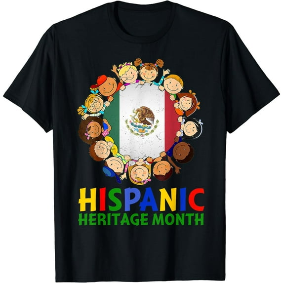 Hispanic Heritage Month Mexico Kids Boys Girls T-Shirt