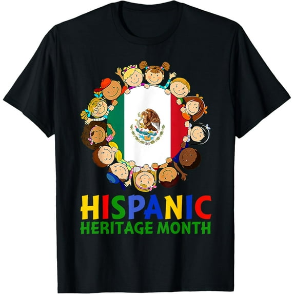 Hispanic Heritage Month Mexico Kids Boys Girls T-Shirt