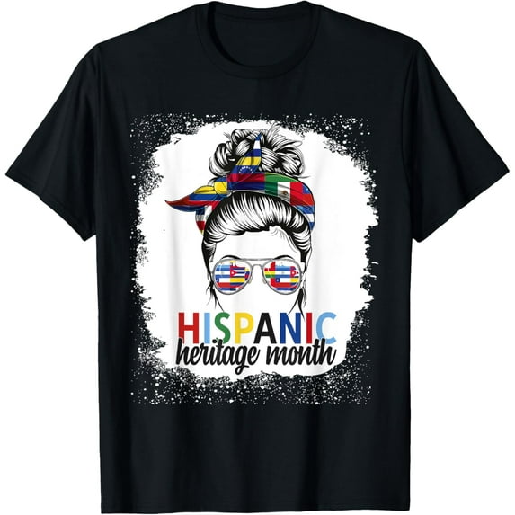 Hispanic Heritage Month National Latino Countries Flags T-Shirt