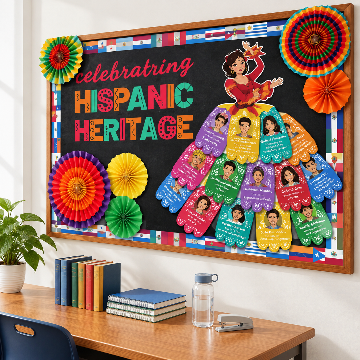 Hispanic Heritage Month-Quotes Posters Classroom Bulletin Board ...