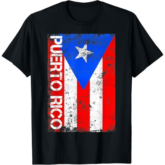 Hispanic Heritage Puerto Rico Flag Puerto Rican Boricua T-Shirtmen and women can wear, black, white, gifts.S,M,L,XL,2XL,3XL,1053XL