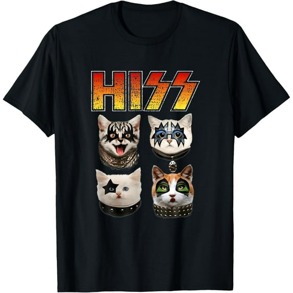 Hiss Funny Cat Lover T-Shirt Tops Tee