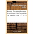 thumbnail image 1 of Histoire: Rapport Du Citoyen Bénaben, Commissaire Du Département de Maine Et Loire: Près Des Armées Destinées À Combattre Les Rebèles de la Vendée... (Paperback), 1 of 1