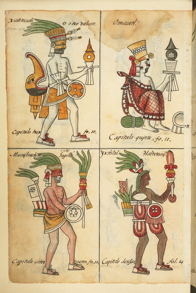 Historia General De Las Cosas De Nueva Espaa Aztec Chronicles Canvas Art - (18 x 24)