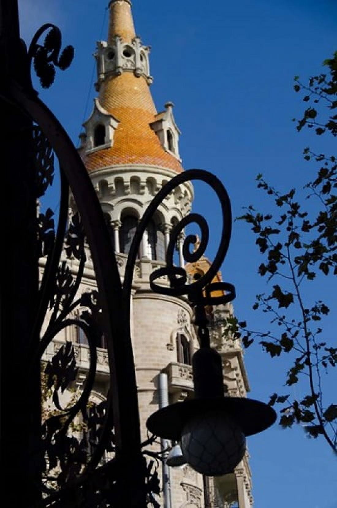 Historic Architecture Barcelona Spain Canvas Art - Cindy Miller Hopkins DanitaDelimont (22 x 33)