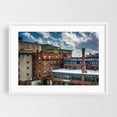thumbnail image 1 of Historic Asheville - Asheville North Carolina Photography Architecture City Cityscape Street Photography Vintage White Framed Wall Art Print 5 x 7 inches, 1 of 3