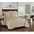 thumbnail image 1 of Historic Charleston King Charles Matelasse Queen Coverlet in Birch, 1 of 2