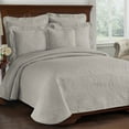 thumbnail image 1 of Historic Charleston King Charles Matelasse Queen Coverlet in Grey, 1 of 2