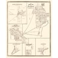thumbnail image 1 of Historic City Map - Auburn Indiana - Baskin 1876 - Vintage Wall Art, 1 of 4