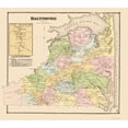 thumbnail image 1 of Historic City Map - Baltimore Centerville Delaware - Beers 1868 - Vintage Wall Art, 1 of 4
