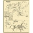 thumbnail image 1 of Historic City Map - Bethel Connecticut - 1874 - Vintage Wall Art, 1 of 4
