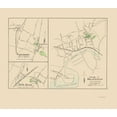 thumbnail image 1 of Historic City Map - Branford Connecticut - Hurd 1893 - 23 x 26.44 - Vintage Wall Art, 1 of 5