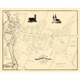 thumbnail image 1 of Historic City Map - Brunswick Maine - Noyes 1846 - 28.73 x 23 - Vintage Wall Art, 1 of 5