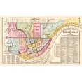thumbnail image 1 of Historic City Map - Cincinnati Ohio Outline - Titus 1869 - 37.63 x 23 - Vintage Wall Art, 1 of 5