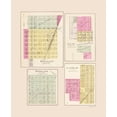thumbnail image 1 of Historic City Map - Douglass Leon Latham Wingate Kansas - Everts 1887 - Vintage Wall Art, 1 of 4