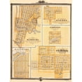 thumbnail image 1 of Historic City Map - Hamburg Sidney Farragut Riverton Clarinda Iowa - Andreas 1874, 1 of 4