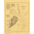 thumbnail image 1 of Historic City Map - Hilton Head Island South Carolina Ship Channel - Bache 1862 - 23 x 29.94 - Vintage Wall Art, 1 of 5