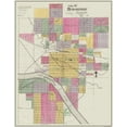 thumbnail image 1 of Historic City Map - Hutchinson Kansas - Everts 1887 - Vintage Wall Art, 1 of 4