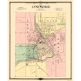 thumbnail image 1 of Historic City Map - Janesville Wisconsin - Snyder 1878 - Vintage Wall Art, 1 of 4