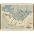 thumbnail image 1 of Historic City Map - Jeffersonville Indiana - Baskin 1876 - 28.81 x 23 - Vintage Wall Art, 1 of 5