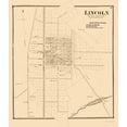 thumbnail image 1 of Historic City Map - Lincoln Delaware - Beers 1868 - Vintage Wall Art, 1 of 4