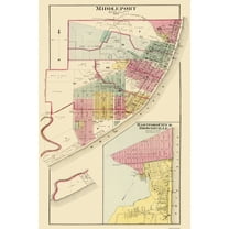 Historic City Map - Middleport Hartford Brownsville Ohio West Virginia - Hayes 1877 - 23x34 - Vintage Wall Art