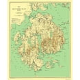 thumbnail image 1 of Historic City Map - Mount Desert Island Maine - Rand McNally 1893 - Vintage Wall Art, 1 of 4