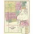 thumbnail image 1 of Historic City Map - San Jose 3rd Ward California - Thompson 1878 - Vintage Wall Art, 1 of 4