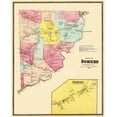 thumbnail image 1 of Historic City Map - Somers New York - Beers 1868 - 23 x 28.63 - Vintage Wall Art, 1 of 5