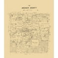 thumbnail image 1 of Historic County Map - Archer County Texas - General Land Office 1879 - 23 x 26.80 - Vintage Wall Art, 1 of 5