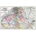 thumbnail image 1 of Historic County Map- Camden Gloucester Counties New Jersey - Beers 1872 - Vintage Wall Art, 1 of 4
