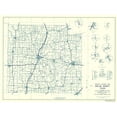 thumbnail image 1 of Historic County Map - Collin County Texas - Highway Department 1936 - Vintage Wall Art, 1 of 4