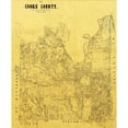 thumbnail image 1 of Historic County Map - Cooke County Texas - General Land Office 1868 - Vintage Wall Art, 1 of 4