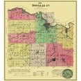 thumbnail image 1 of Historic County Map - Douglas County Kansas - Allen 1886 - Vintage Wall Art, 1 of 4