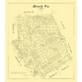thumbnail image 1 of Historic County Map - Erath County Texas - Walsh 1879 - 23 x 26.21 - Vintage Wall Art, 1 of 5