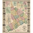 thumbnail image 1 of Historic County Map - Fairfield County Connecticut - Clark 1856 - Vintage Wall Art, 1 of 4