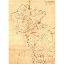 Historic County Map - Fauquier County Virginia - Hotchkiss 1863 - 23 x 31.44 - Vintage Wall Art