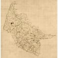 thumbnail image 1 of Historic County Map - Hanover County Virginia - 1860 x 23 x 23.57 - Vintage Wall Art, 1 of 5
